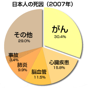 日本人の死因2007年